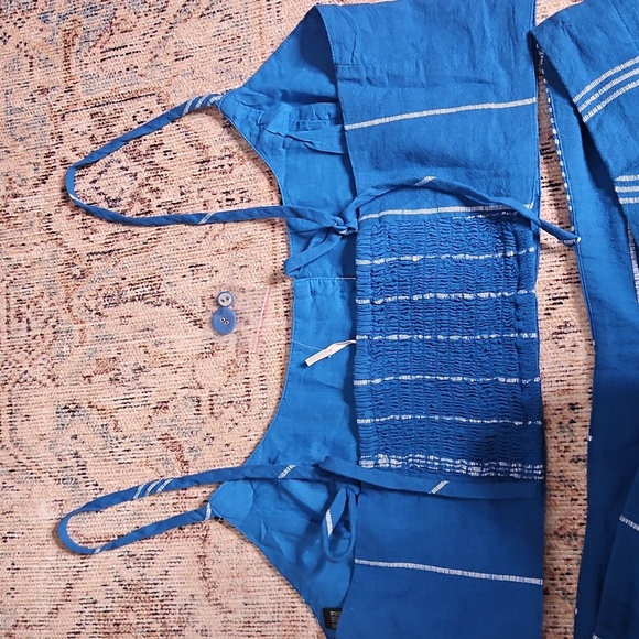 Free People Casual Friday Set In Blue NWOT - Picture 9 of 11